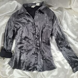 Vintage 1990s Fairy Fairycore Whimsygoth Celestial Button down Shirt Top Blouse